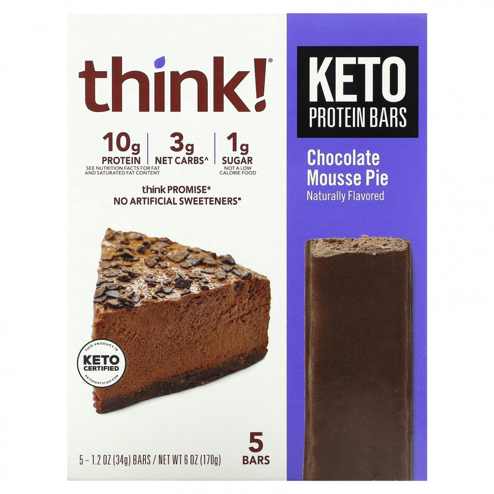  Think !, Keto Protein Bars,   , 5   34  (1,2 )    -     , -, 