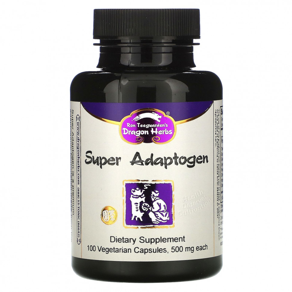  Dragon Herbs, Super Adaptogen, 500 mg, 100 Vegetarian Capsules  Iherb ()  