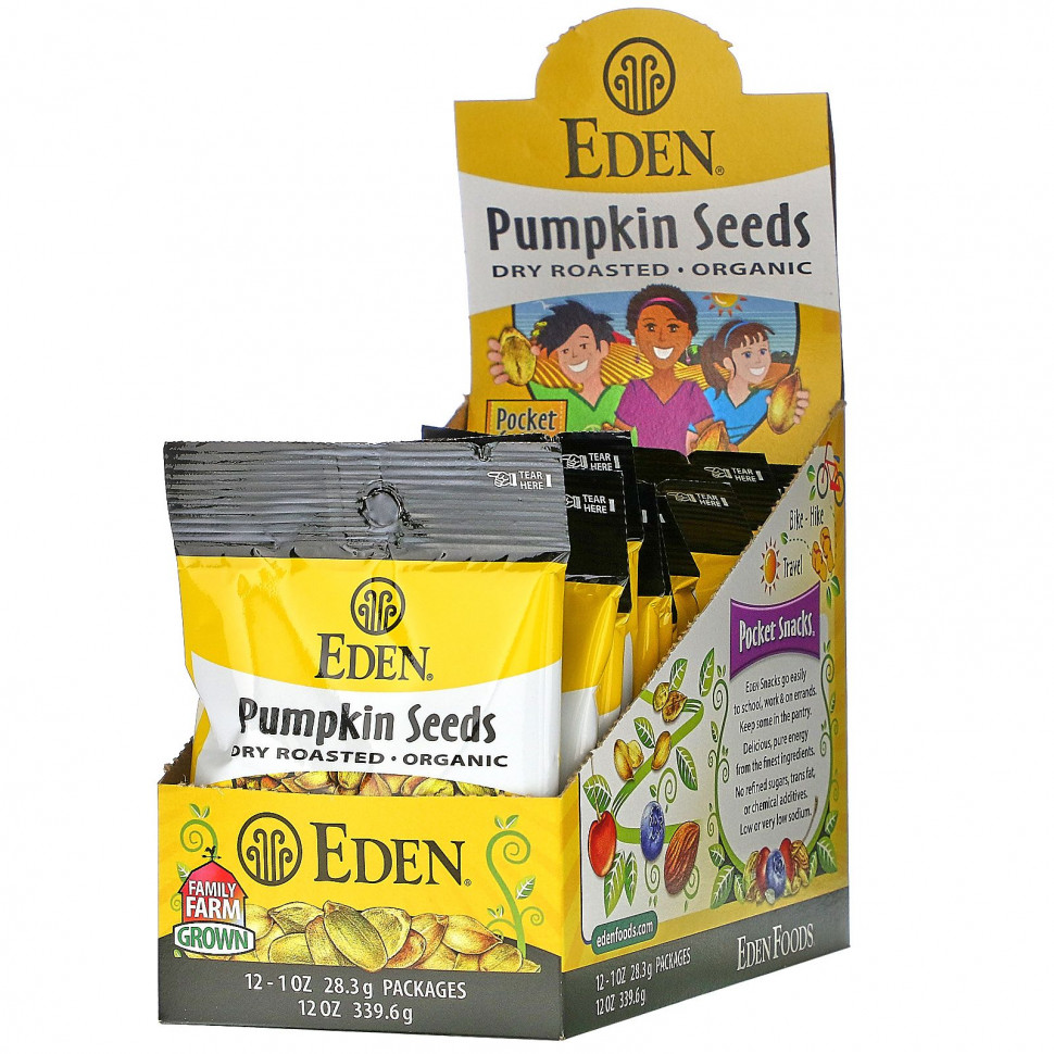  Eden Foods, Organic, Pocket snacks,  ,  , 12 , 1  (28,3 )     -     , -, 