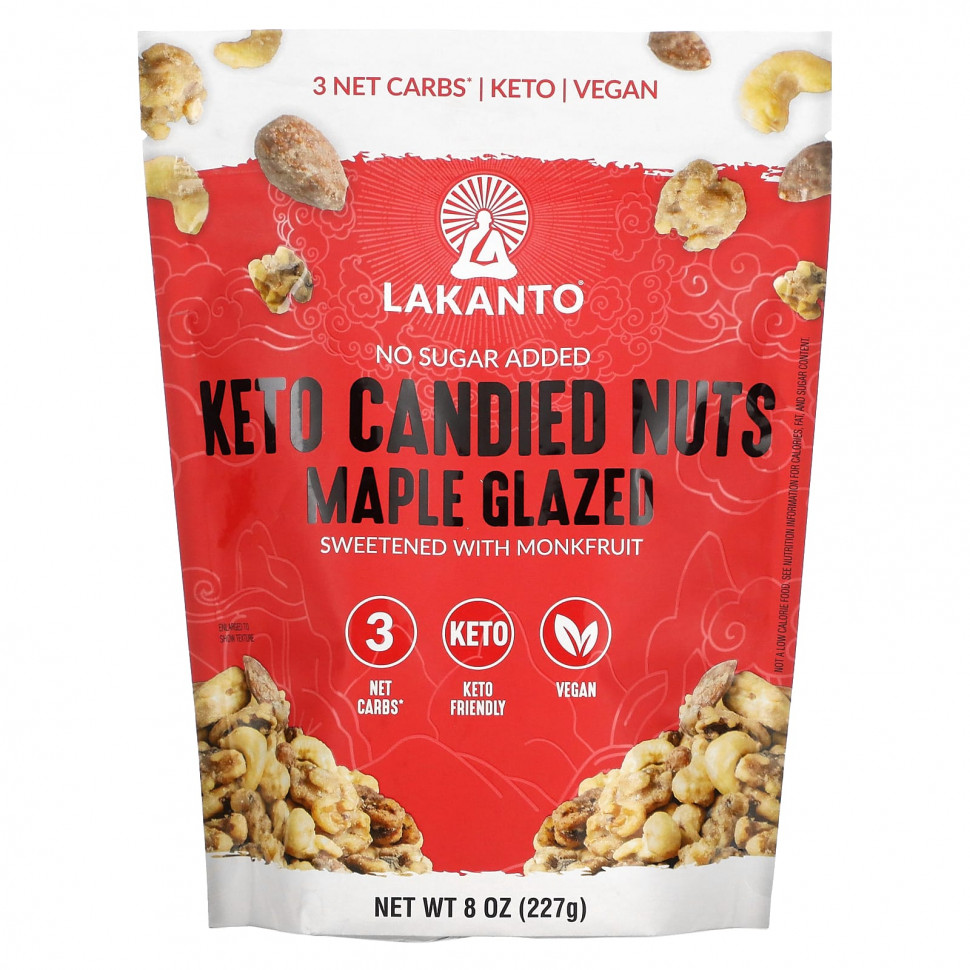  Lakanto, Keto Candied Nuts, Maple Glazed, 8 oz (227 g)    -     , -, 