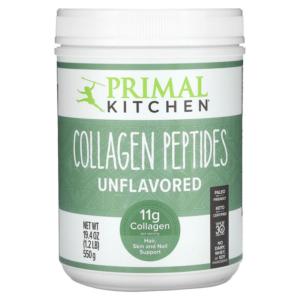  Primal Kitchen, Collagen Peptides, Unflavored , 1.2 lb (550 g)    -     , -, 