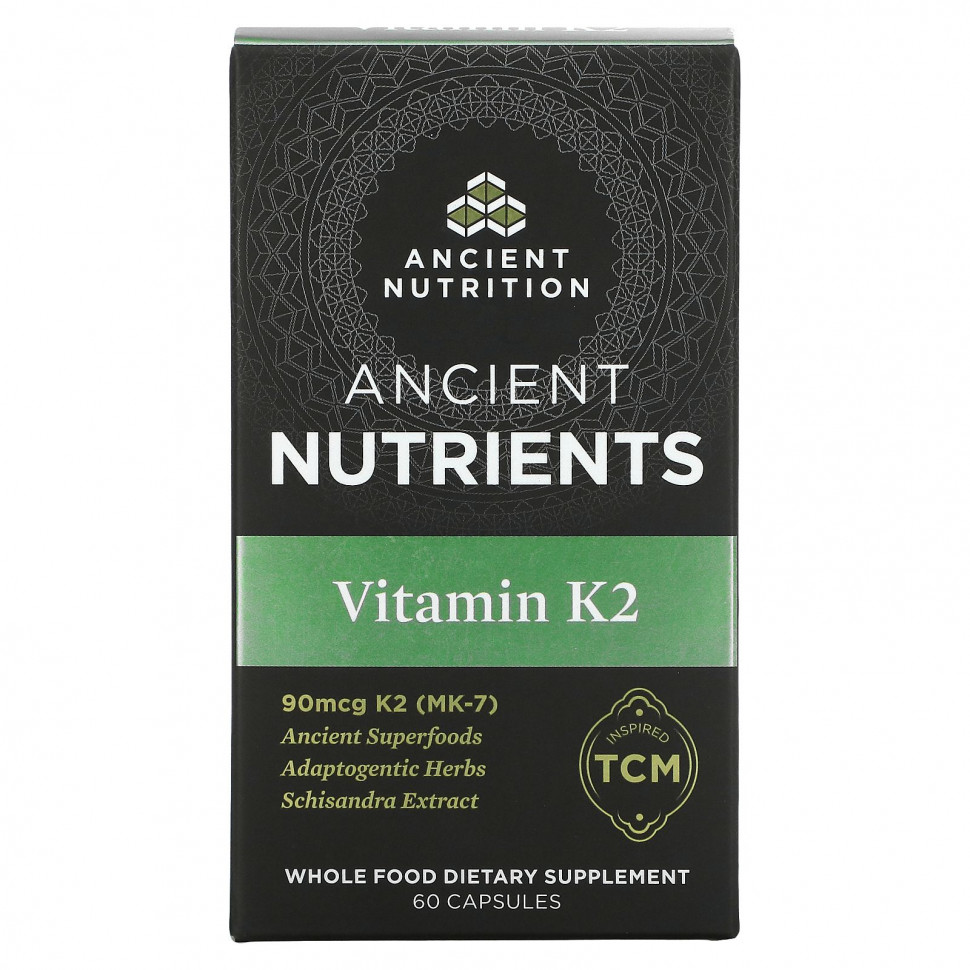  Dr. Axe / Ancient Nutrition, Ancient Nutrients,  K2, 60     -     , -, 