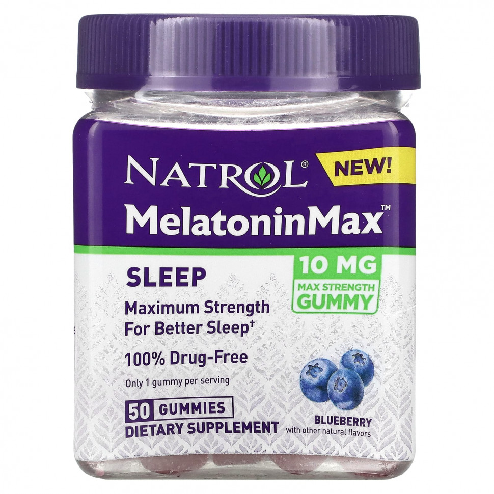  Natrol, Melatonin Max,  , , 10 , 50      -     , -, 