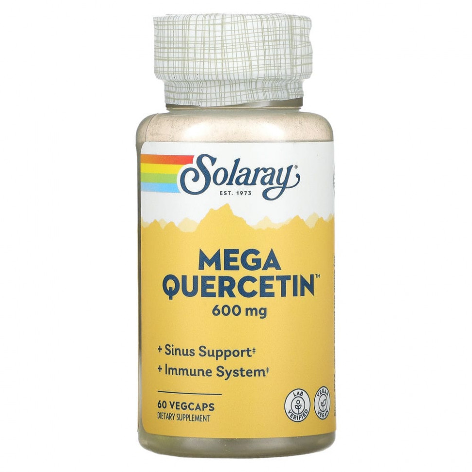  Solaray, Mega Quercetin, 600 , 60      -     , -, 