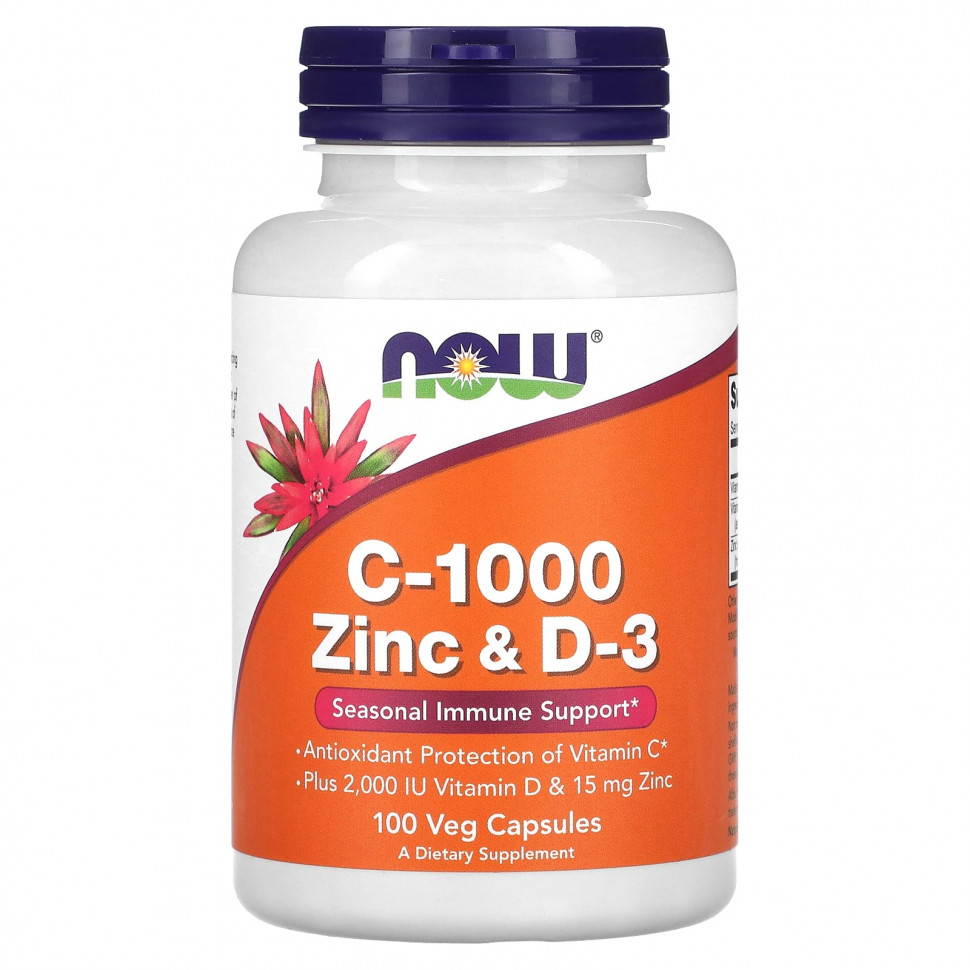  NOW Foods,  C-1000  D-3, 100      -     , -, 