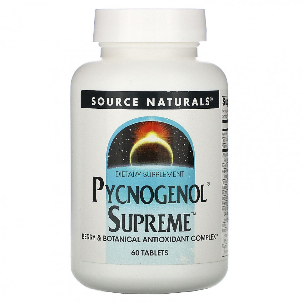  Source Naturals, Pycnogenol Supreme, 60     -     , -, 