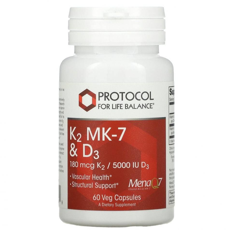  Protocol for Life Balance, K2 MK-7  D3`` 60      -     , -, 