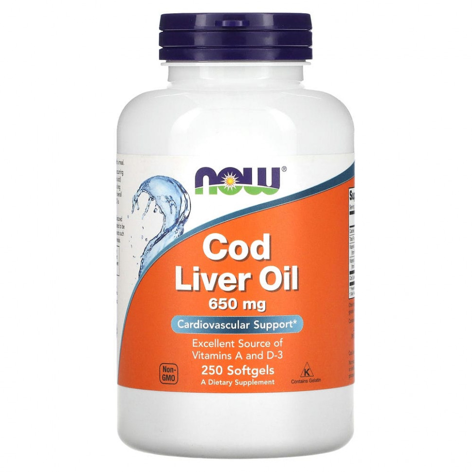  NOW Foods, Cod Liver Oil, 650 , 250       -     , -, 