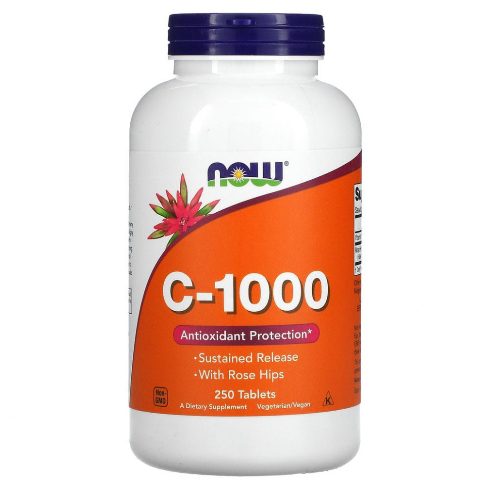  NOW Foods, C-1000, 250     -     , -, 