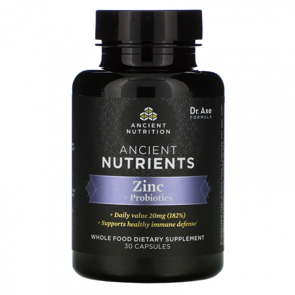  Dr. Axe / Ancient Nutrition, Ancient Nutrients,  + , 30     -     , -, 