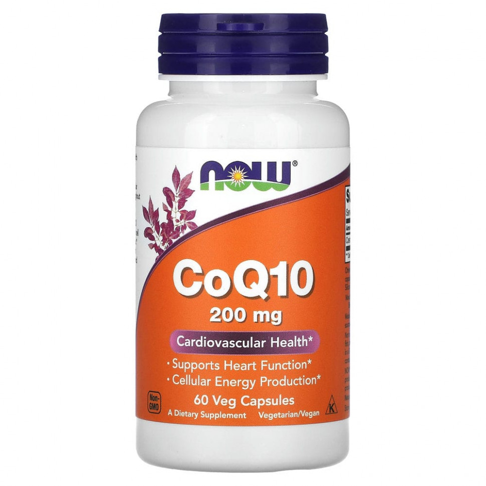  NOW Foods, Q10, 200 , 60      -     , -, 