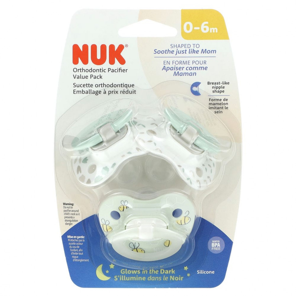  NUK,   Glow in the Dark,  06 , , 3 .      -     , -, 