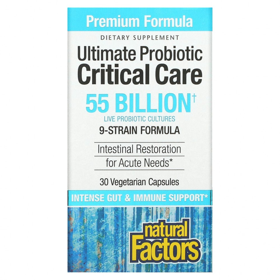  Natural Factors, Ultimate Probiotic Critical Care, 55  , 30      -     , -, 