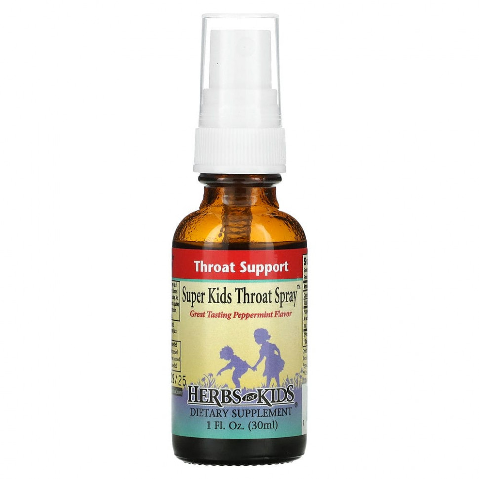  Herbs for Kids,     Super Kids Throat Spray    , 30  (1  )    -     , -, 