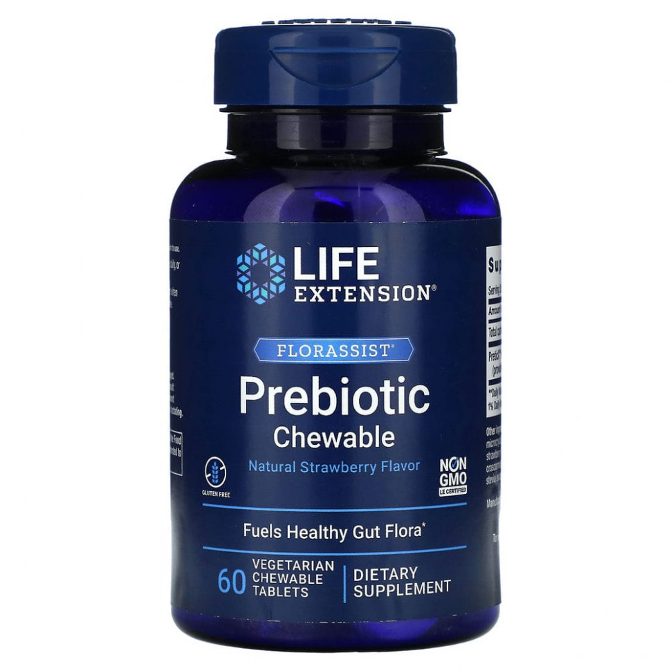  Life Extension, FLORASSIST Prebiotic Chewable,    , 60      -     , -, 