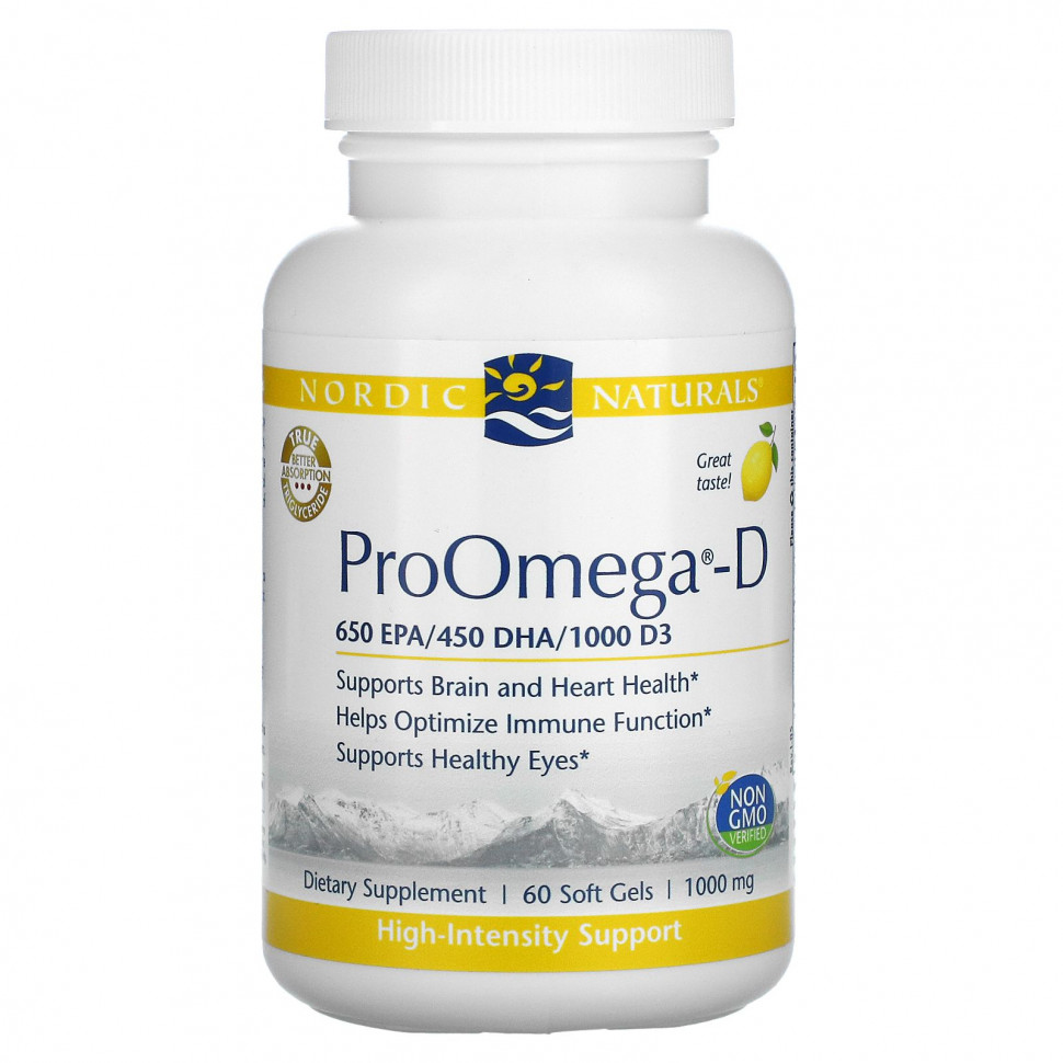  Nordic Naturals, ProOmegaD,   , 1000 , 60      -     , -, 