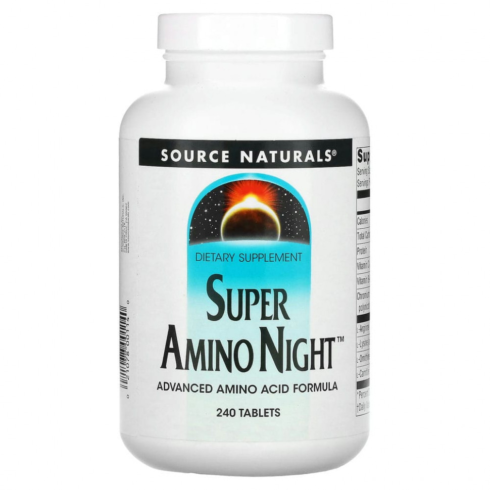  Source Naturals, Super Amino Night, 240     -     , -, 