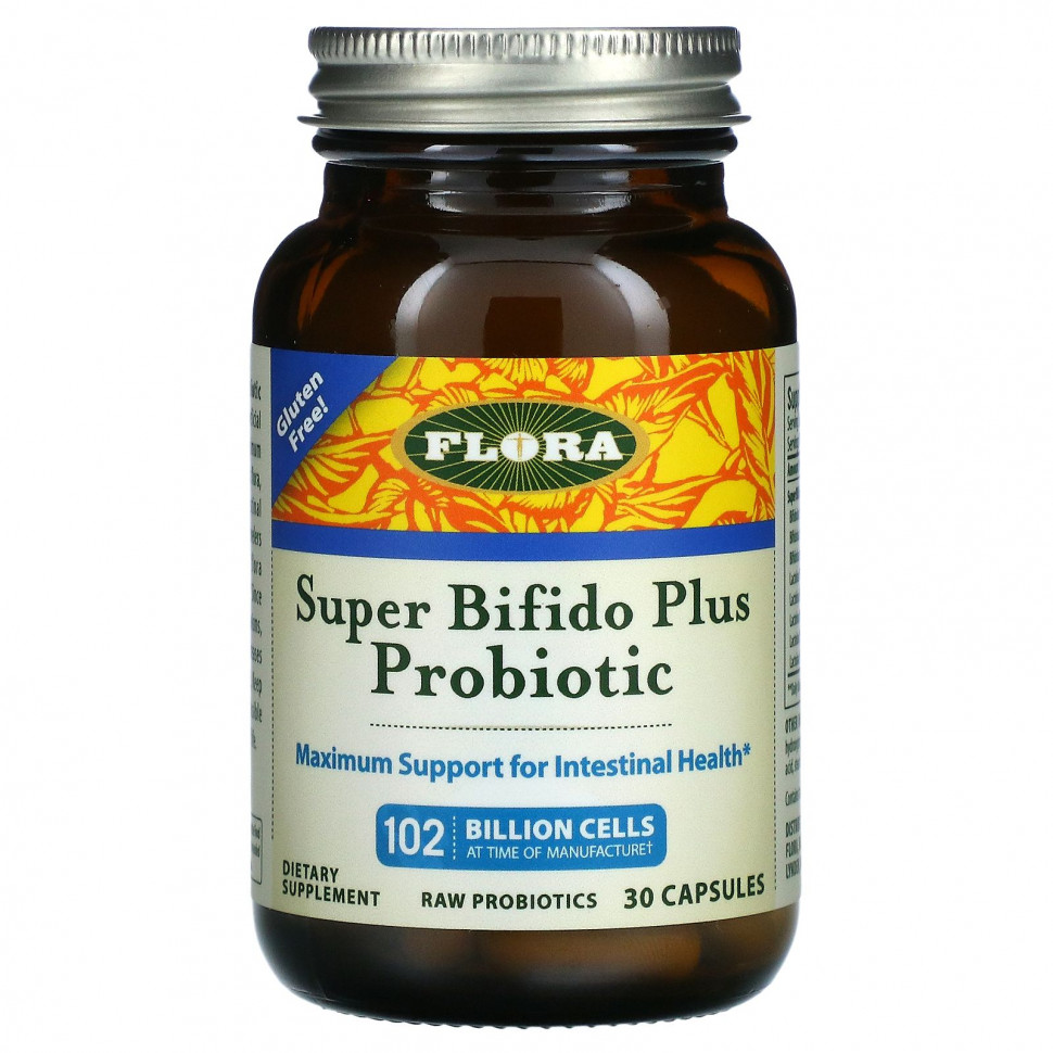  Flora, Super Bifido Plus,   , 120  , 30     -     , -, 