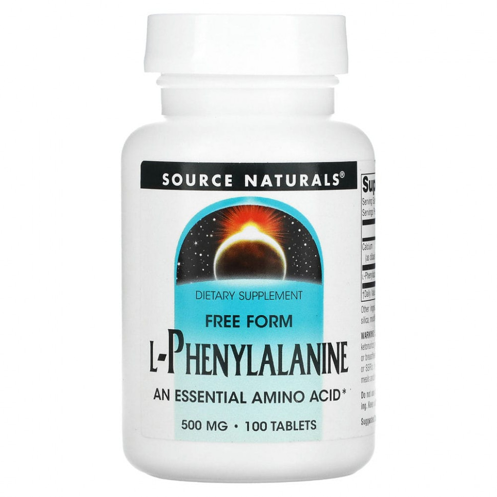  Source Naturals, L-, 500 , 100     -     , -, 