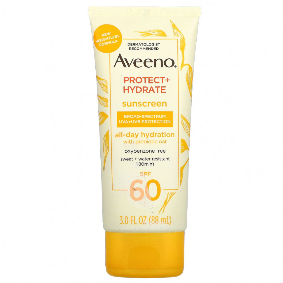  Aveeno, Protect + Hydrate,  , SPF 60, 3   (88 )    -     , -, 