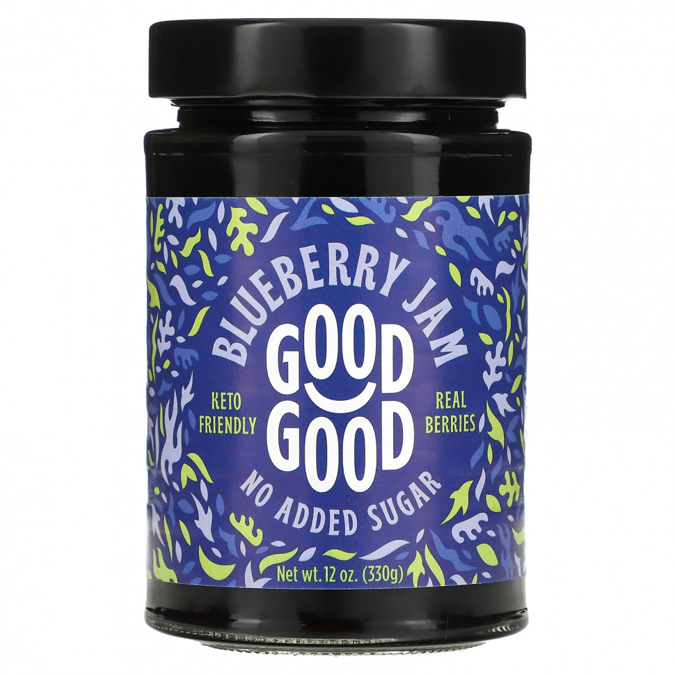  GOOD GOOD, Blueberry Jam, 12 oz (330 g)    -     , -, 