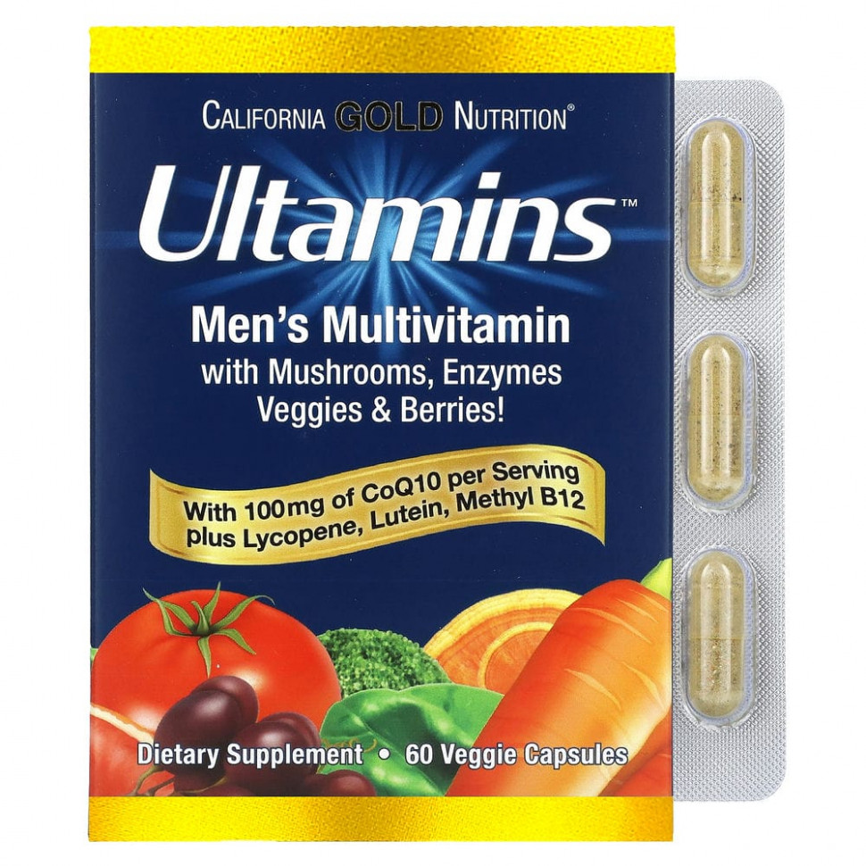  California Gold Nutrition, Ultamins,    ,   Q10, , ,   , 60      -     , -, 