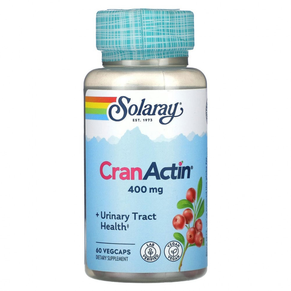  Solaray, CranActin, 400 , 60      -     , -, 