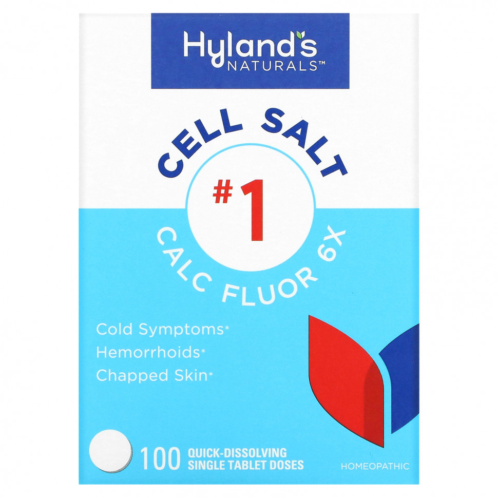  Hyland's, Cell Salt # 1, Calc Fluor 6X, 100      -     , -, 