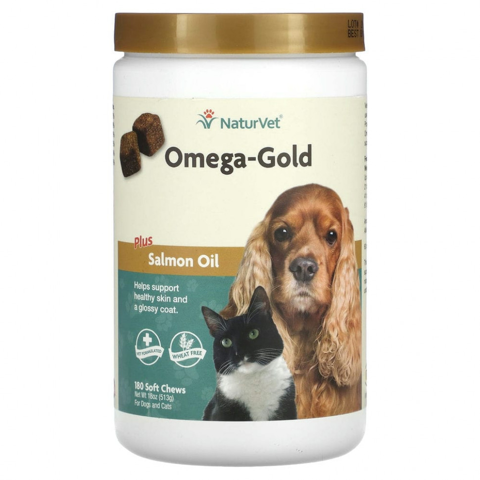  NaturVet, Omega-Gold   ,     ,     , 180       -     , -, 