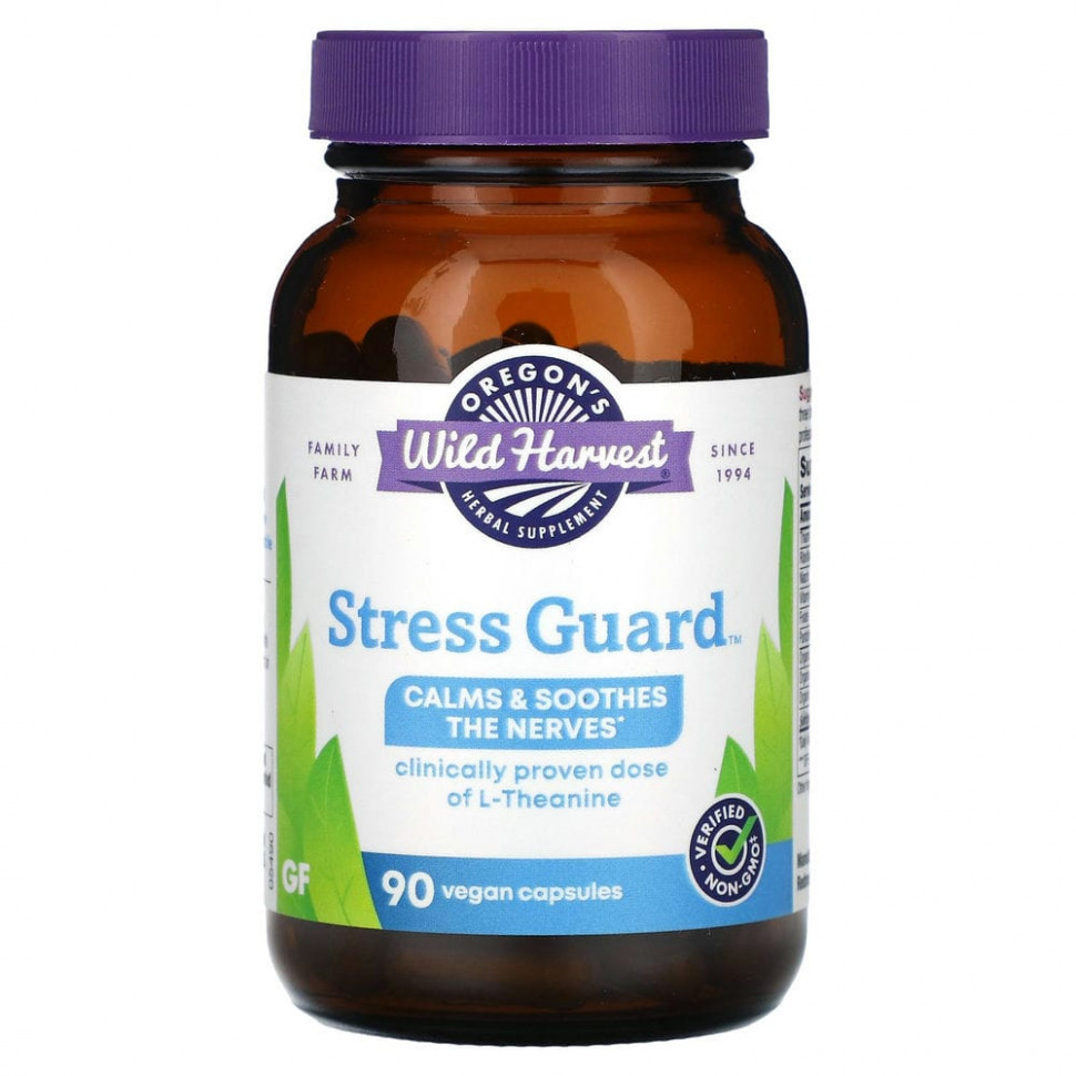  Oregons Wild Harvest, Stress Guard, 90 Vegan Capsules    -     , -, 