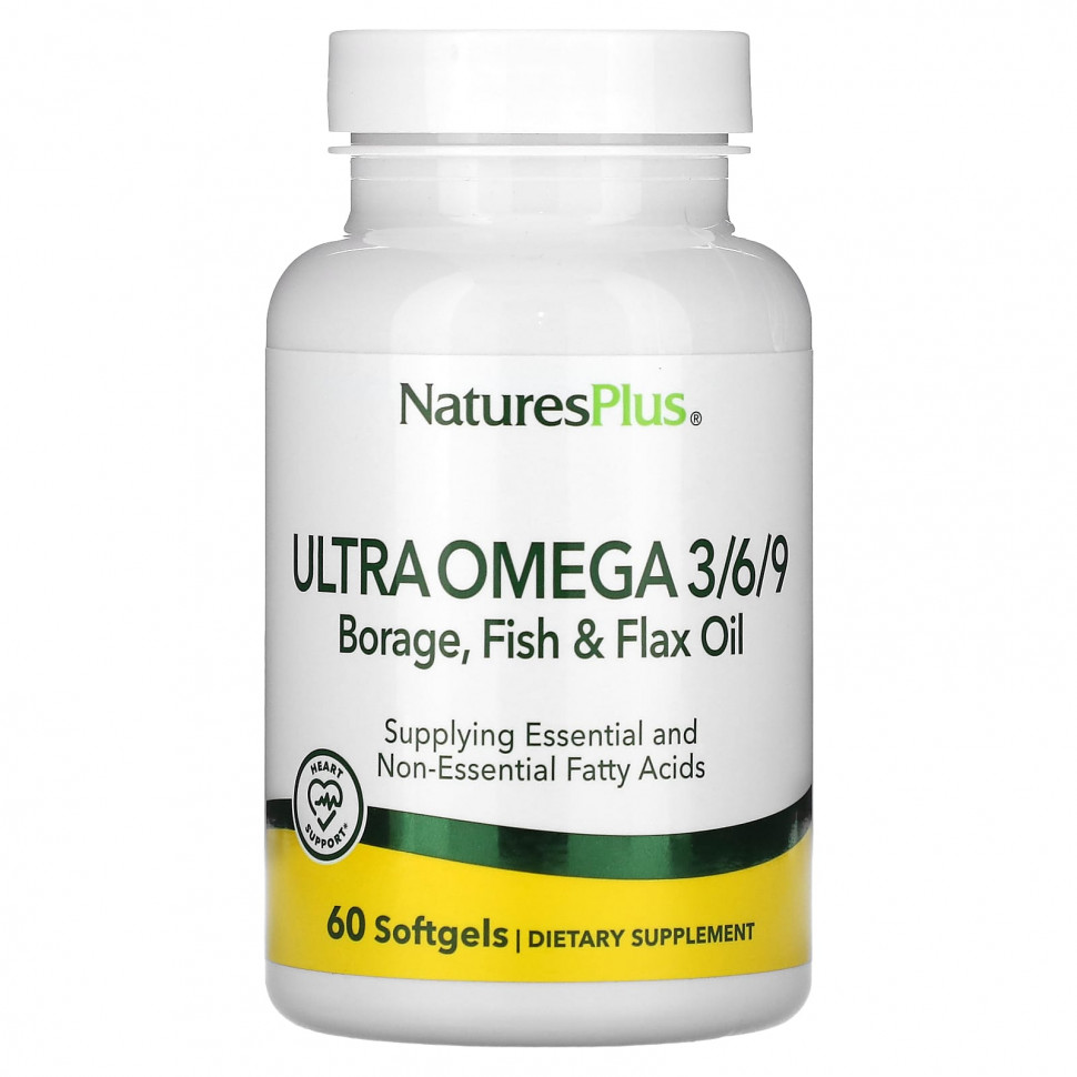 ���� NaturesPlus, Ultra Omega 3/6/9, ����� ���������, ������ � ������� �����, 60 ������ ��������  Iherb (������) ������ ������