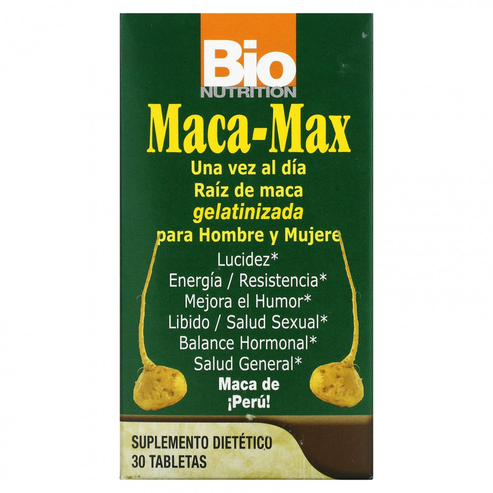  Bio Nutrition, Maca Max, 1,000 , 30     -     , -, 