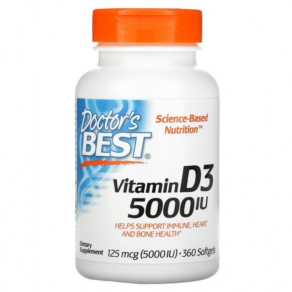  Doctor's Best,  D3, 125  (5000 ), 360      -     , -, 