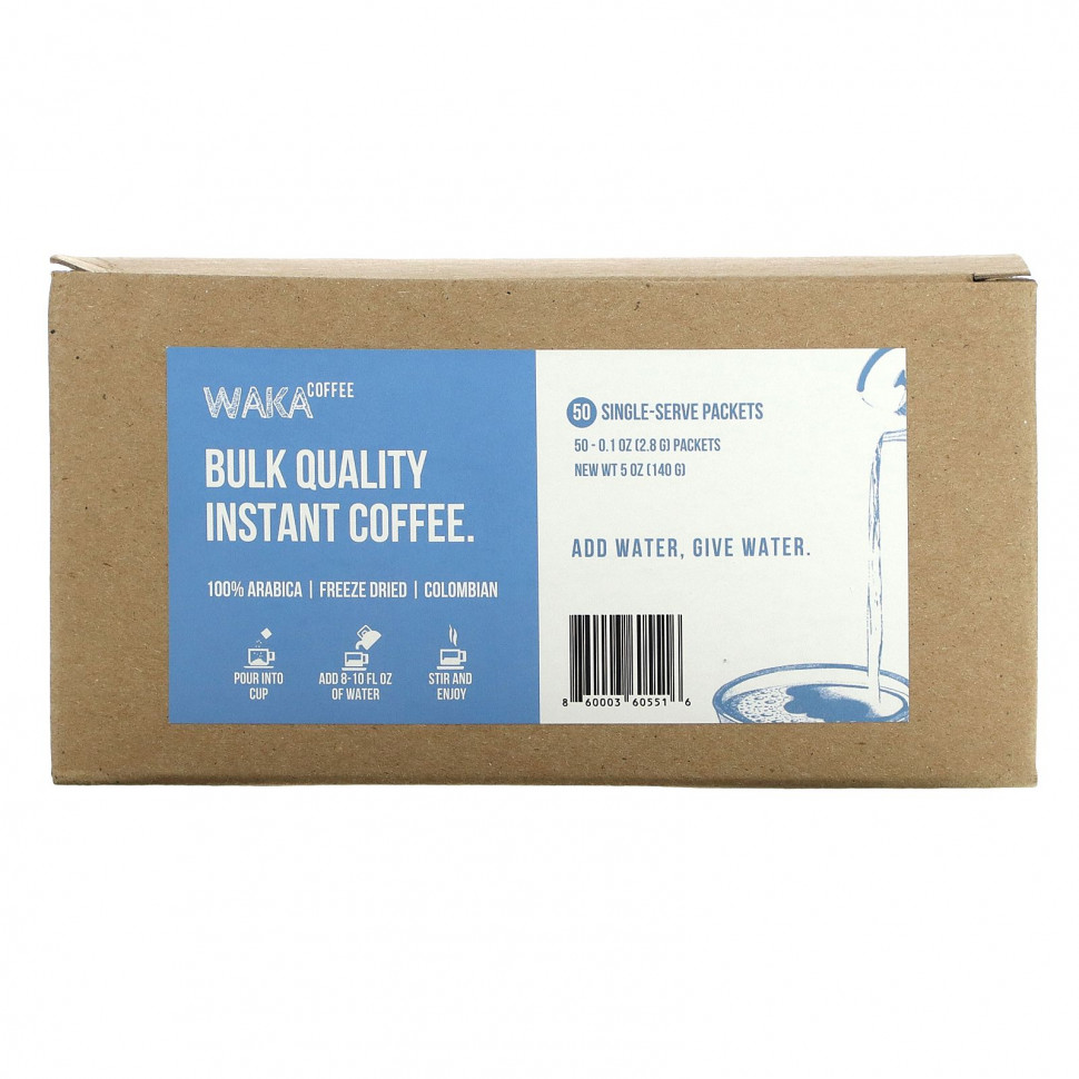  Waka Coffee,    100% ,  , 50    2,8  (0,1 )    -     , -, 