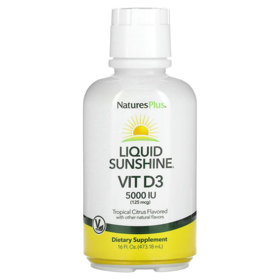  NaturesPlus, Liquid Sunshine,  D3,  , 125  (5000 ), 473,18  (16 . )    -     , -, 