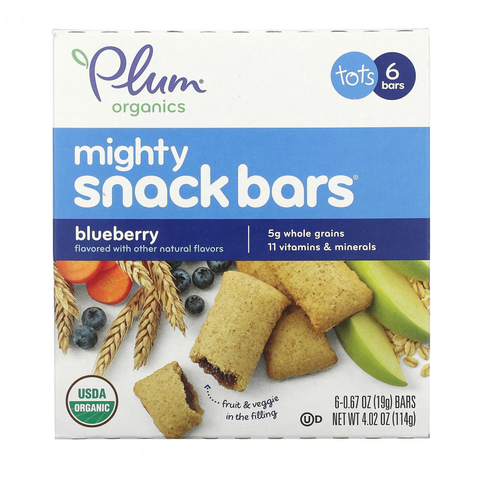 ���� Plum Organics, Mighty Snack Bars, ��� �������, ��������, 6 ���������� �� 19 � (0,67 �����) ������  Iherb (������) ������ ������
