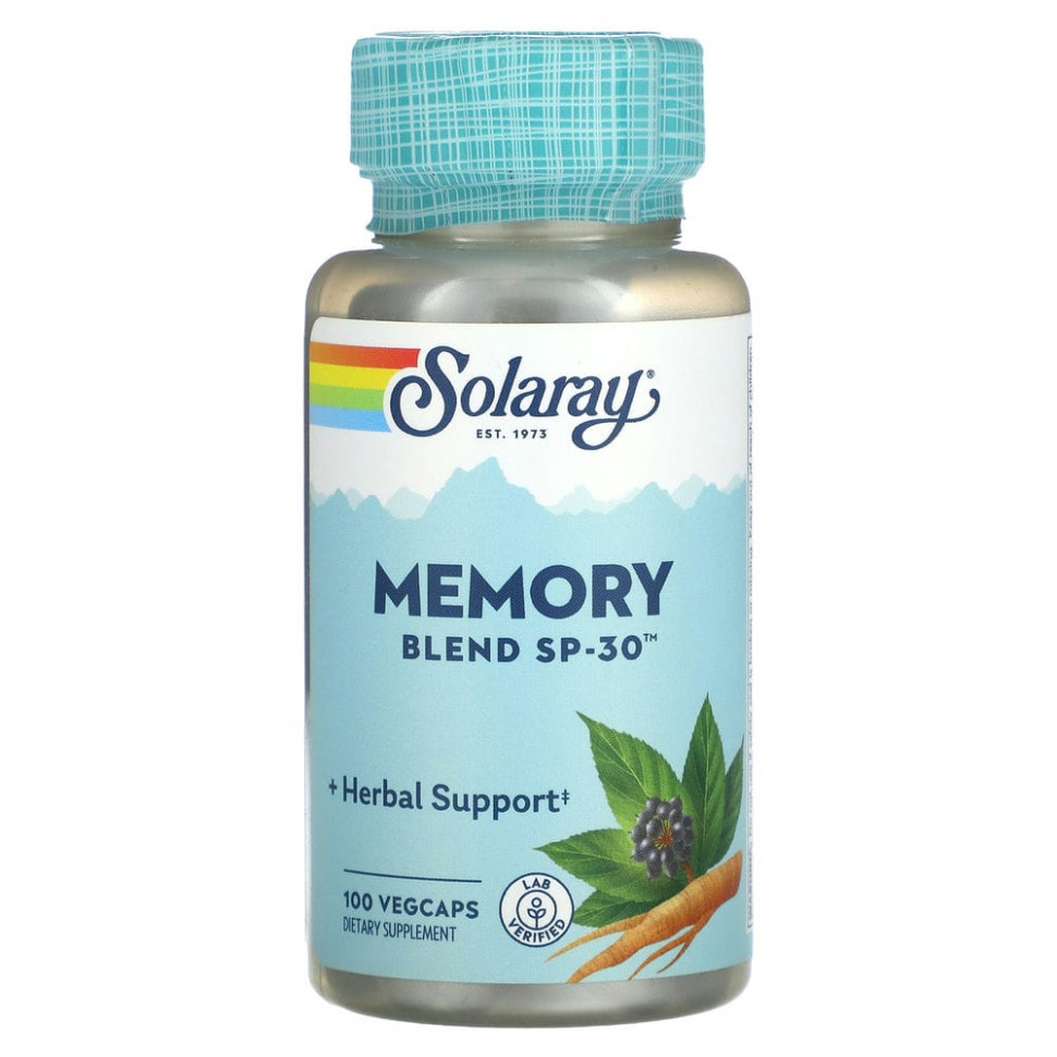  Solaray, Memory Blend SP-30, 100 VegCaps    -     , -, 