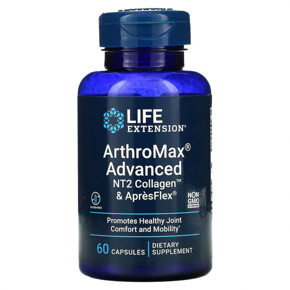  Life Extension, ArthroMax Advanced,  , NT2 Collagen  ApresFlex, 60     -     , -, 