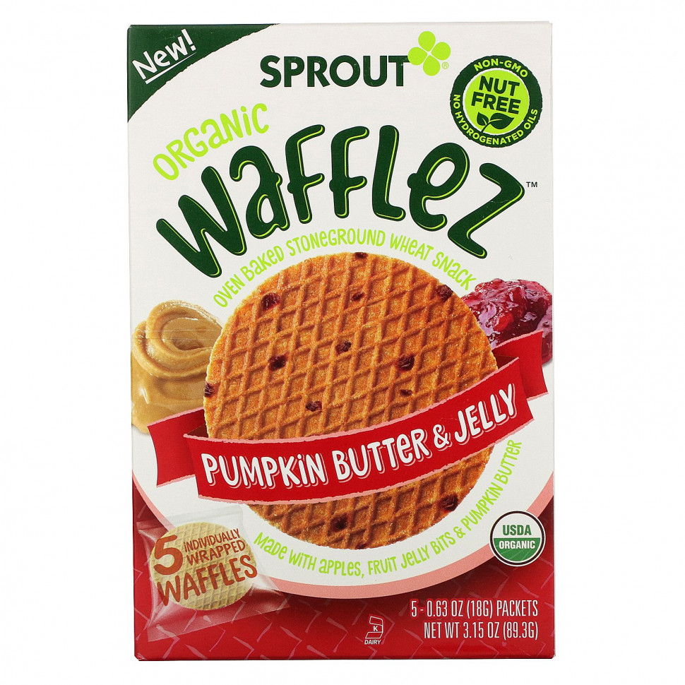  Sprout Organic, Wafflez,    , 5 , 18  (0,63 )    -     , -, 