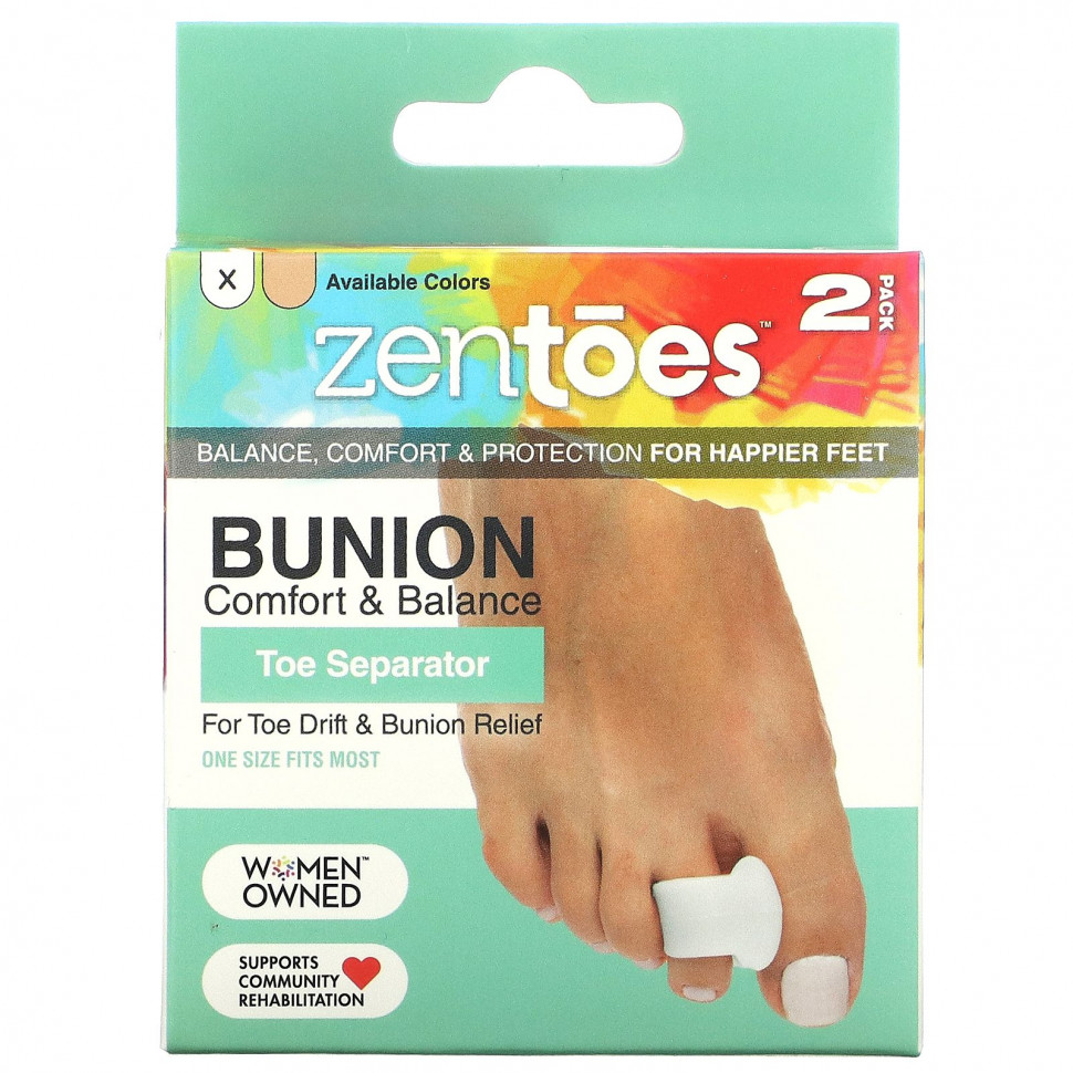  ZenToes, Toe Separator, Bunion Comfort & Balance,  , 2 .      -     , -, 