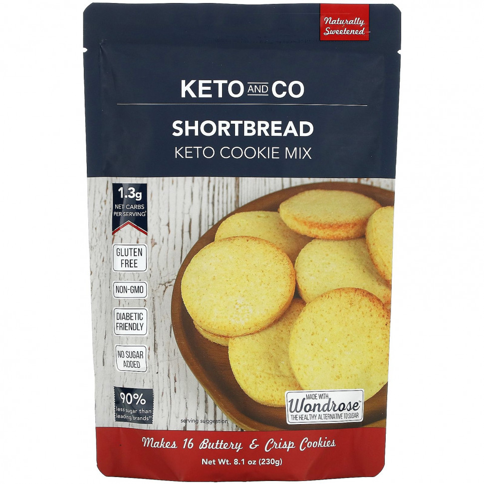  Keto and Co, Keto Cookie Mix,  , 230  (8,1 )    -     , -, 