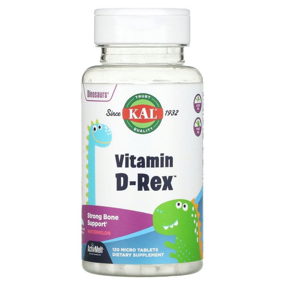  KAL, Dinosaurs, Vitamin D-Rex,   , 600 , 120     -     , -, 