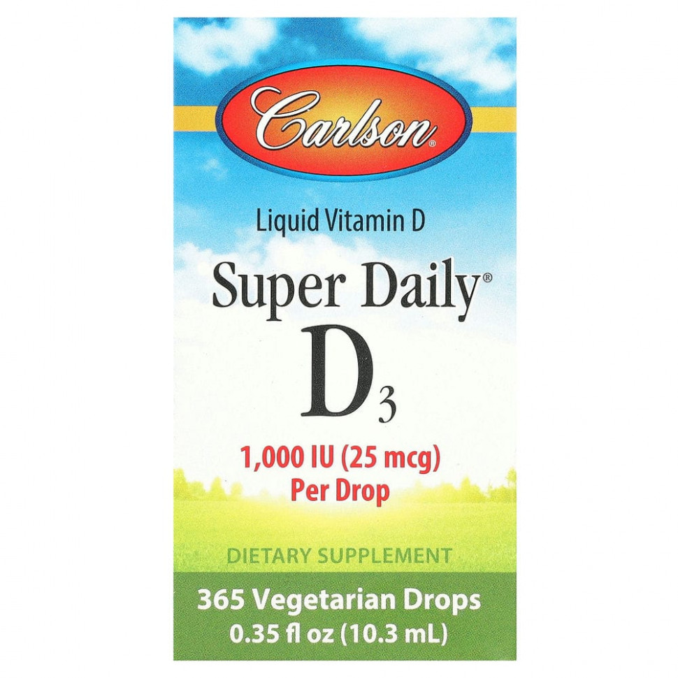  Carlson Labs, Super Daily D3, 1000 , 10,3  (0,35 . )    -     , -, 