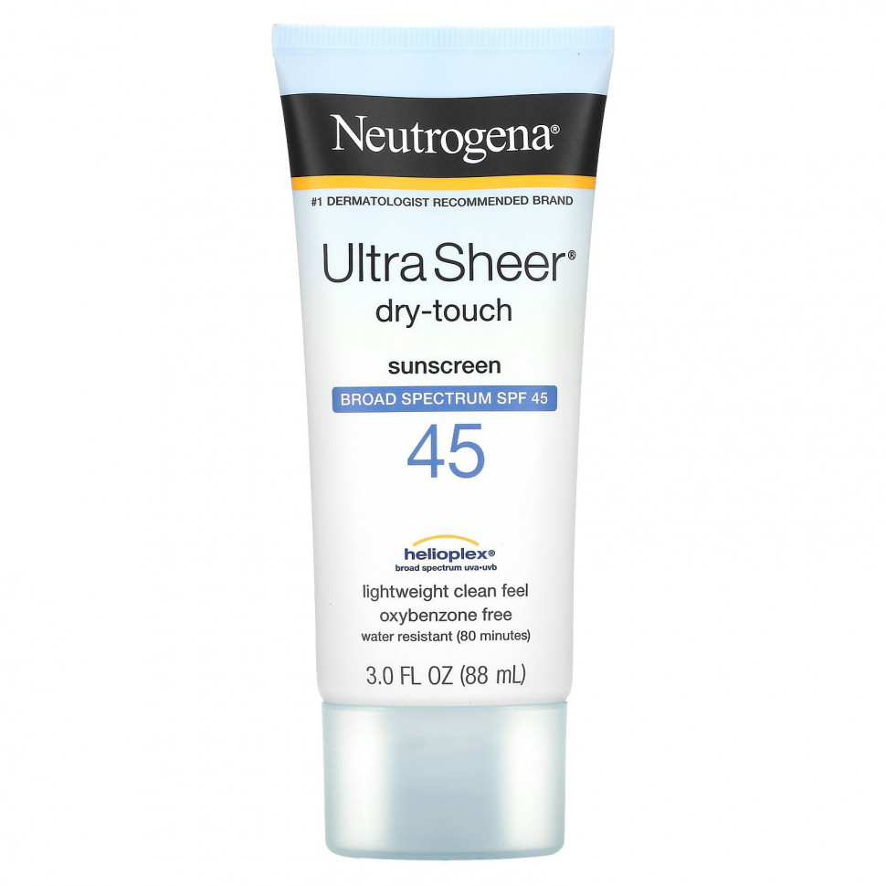 ���� Neutrogena, Ultra Sheer, ����� �� ����� �������������� ����, SPF 45, 88 �� (3 ����. �����)  Iherb (������) ������ ������