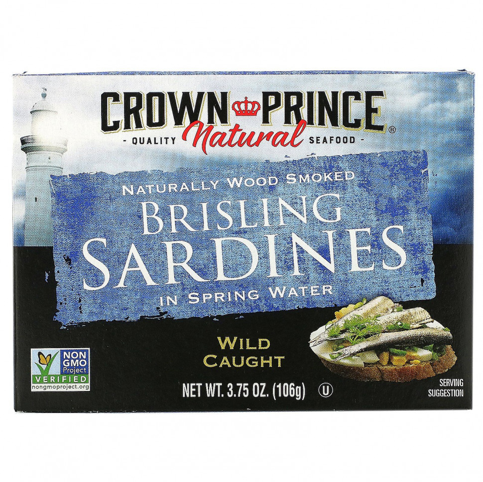  Crown Prince Natural, Brisling Sardines,   , 106  (3,75 )    -     , -, 