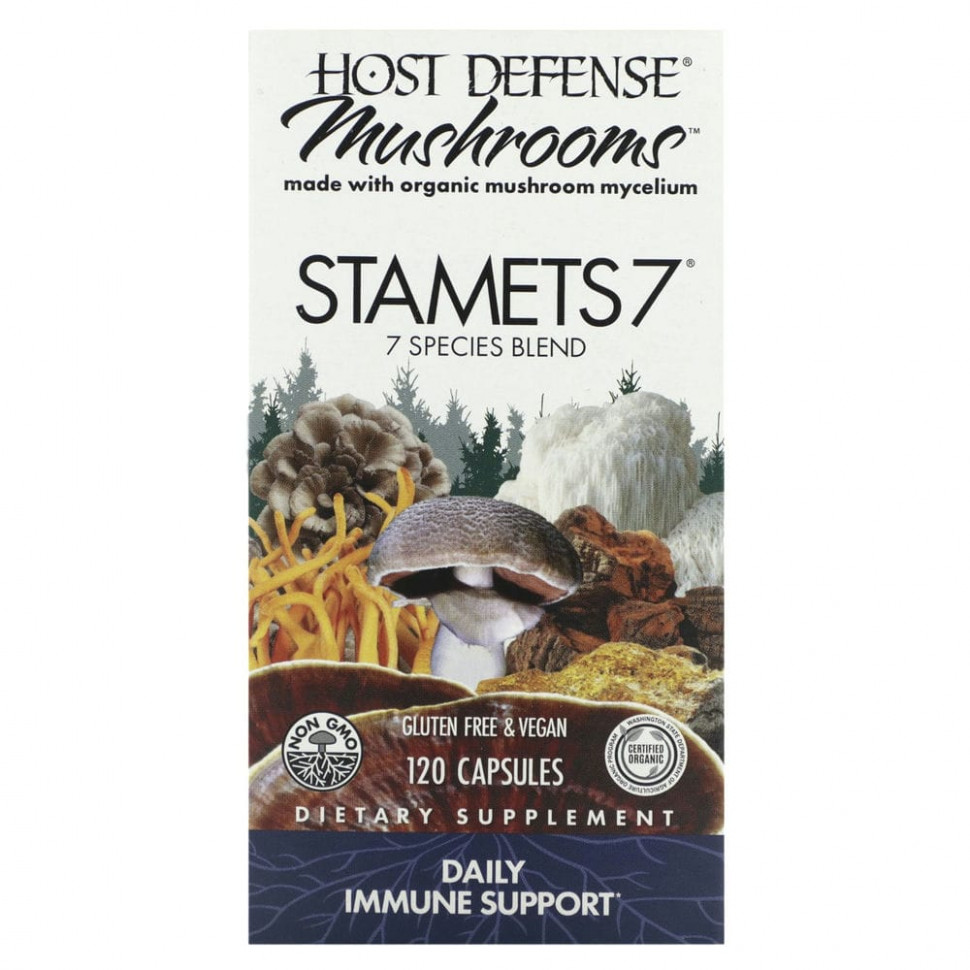  Fungi Perfecti, Host Defense, Stamets 7, ,    , 120      -     , -, 