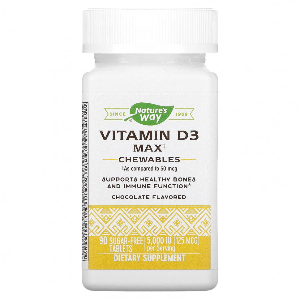  Nature's Way, Vitamin D3 Max, , 125  (5000 ), 90       -     , -, 