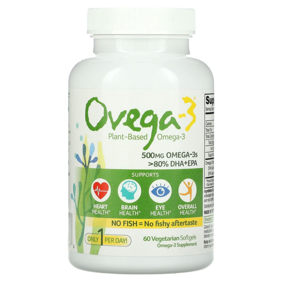  Ovega-3,  -3 ,  + , 500 , 60       -     , -, 