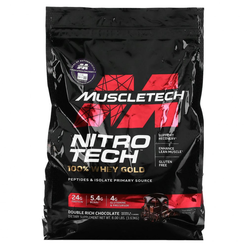  Muscletech, Nitro Tech, 100% Whey Gold,    ,  , 3,63  (8 )    -     , -, 