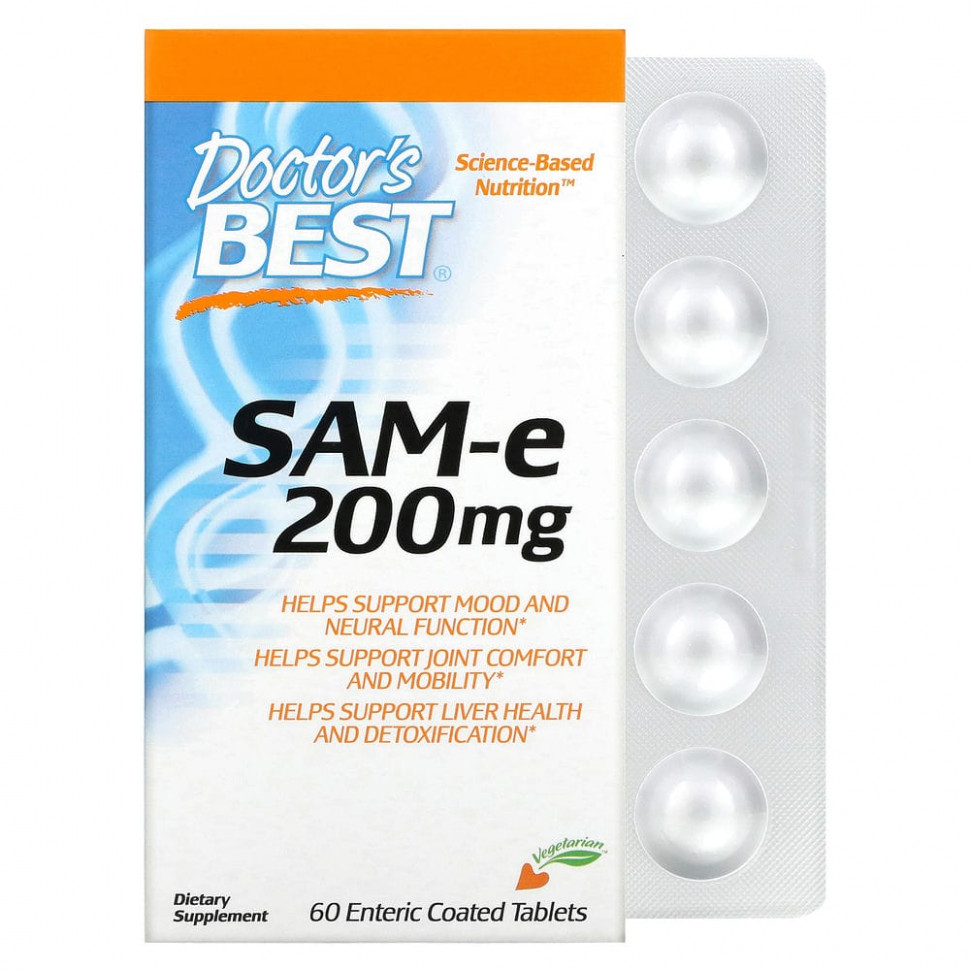  Doctor's Best, SAM-e, 200 , 60 ,       -     , -, 